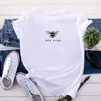 Pčela košulja za žene Grafičke majice Vintage vrhovi Ljetno slovo Ispiši Ležerne prilike pisma za tinejdžere