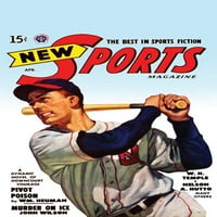 Poklopac umjetnosti iz pulp časopisa posvećen uzbudljivim pričama o sportu. Poster Print nepoznato