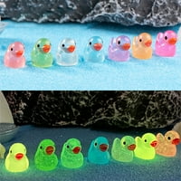 Hesoicy Glow-in-The-tamno blistave patke ukras za ukrašavanje smole mini auto patke figuricki obrtni