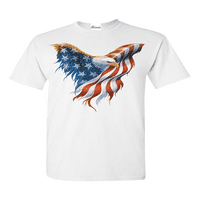 Muška majica kratki rukav - Američki zastava Eagle SAD
