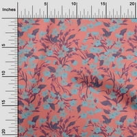 Onuone Georgette Viscose Light Pink Tkaninski listovi i cvjetna umjetnička tkanina za šivanje tiskane