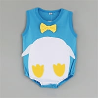Unise Baby Oneyie Odjeća bez rukava Voćni životinjski crtani print Rompers Bodysuits Rezervoar za odjeću