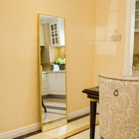 GZXS puni duljinski kat 59 15.7 Ogledalo moderno zrcalo na zid sa aluminijskim legurom okvira, zlato