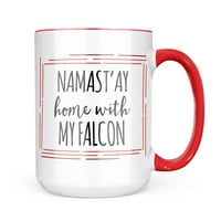 Božićni kolačić Tin Namast'ay Home sa mojim Falcon jednostavnim izrekama šalica za ljubitelje čaja za