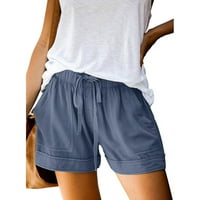 Simplmasygeni ženski casual kratke hlače Plus veličine Comfy crtež Ležerne prilike elastične džepove