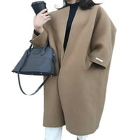 Nizine žene kaputi obična odjeća dugi ruhovi kaputi Ležerni kardigan isključuju kavu ovratniku