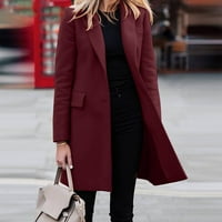 Ženska ležerna lagana težina tanka jakna Tanak kaput dugih rukava Blazer ured poslovnih kaputa jakna