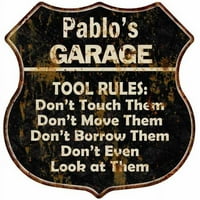 Pablo's Garage Alat pravila potpisuju štit metalni poklon 211110003212
