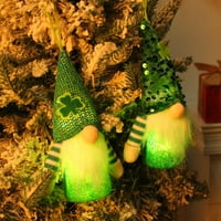 Hyda Plish Gnome Privjesak užaren viseći LED lampica crtani šljokice šešir bezsečnog lutka privjesak